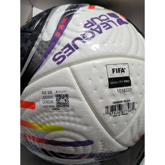 NEW adidas Soccer Leagues Cup 25 Pro Ball White Black Orange Yellow Sz 5 JD0202 - Picture 7 of 7